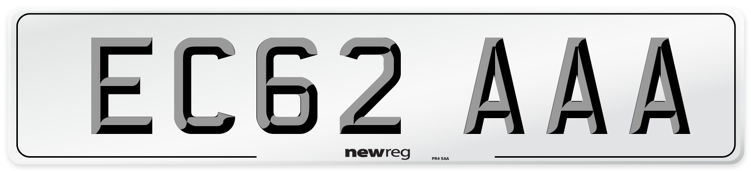 EC62 AAA Number Plate from New Reg